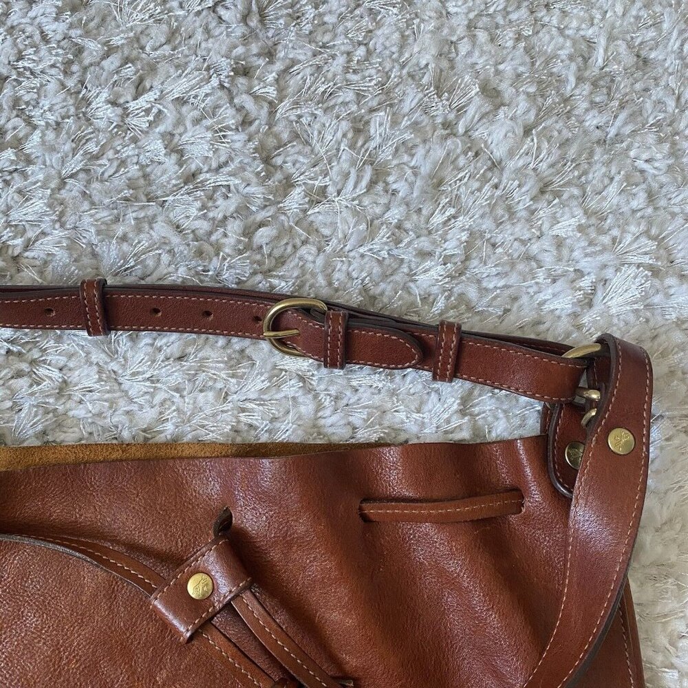 Il Bisonte shoulder bag made in Italy brown genuine leather used from Japan - Picture 7 of 16
